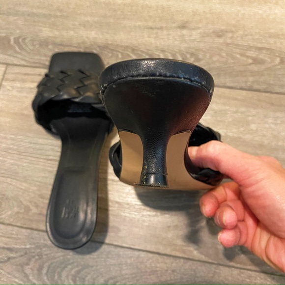 H&M black braided heel sandals - Picture 6 of 7